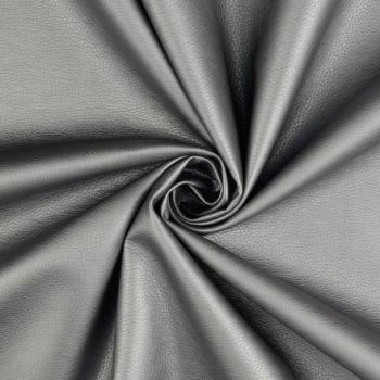 50x70 cm Zuschnitt Leder Imitat Grau